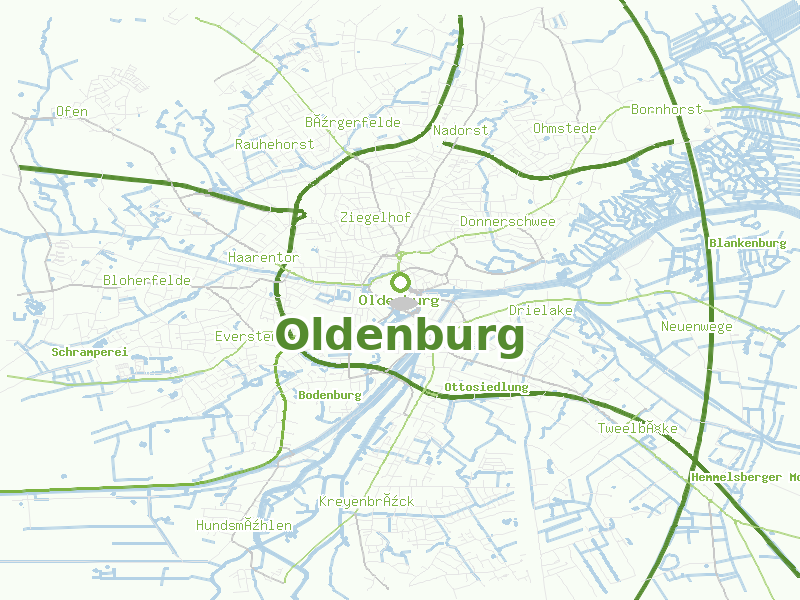 Karte von Oldenburg