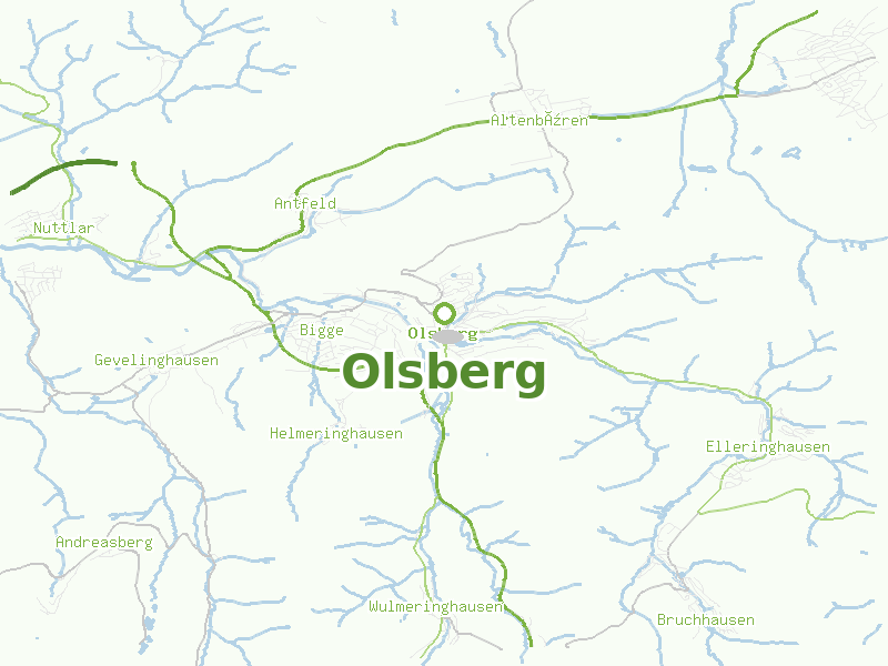 Karte von Olsberg
