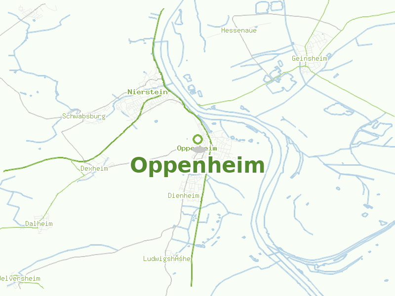 Karte von Oppenheim