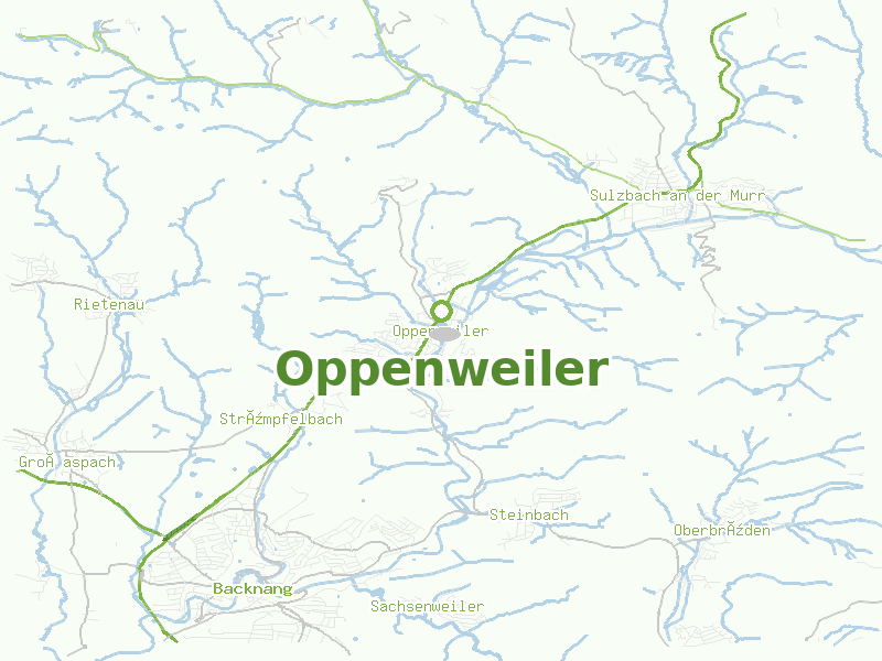 Karte von Oppenweiler