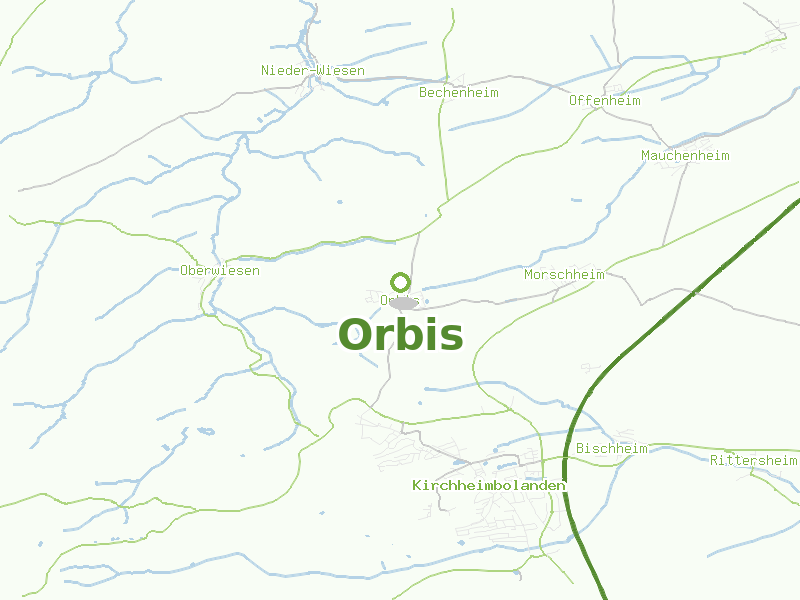 Karte von Orbis