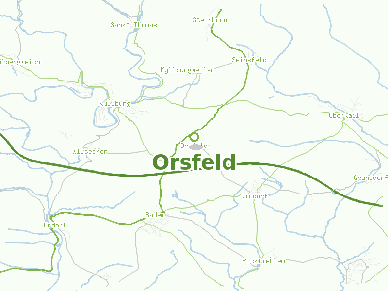 Karte von Orsfeld