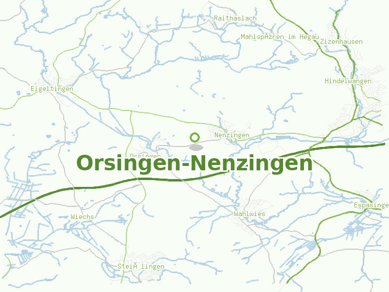 Karte von Orsingen-Nenzingen