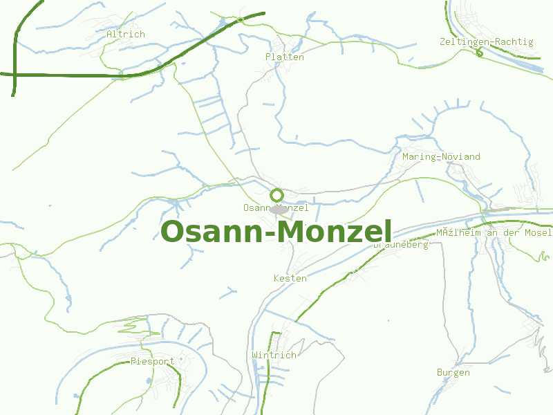 Karte von Osann-Monzel