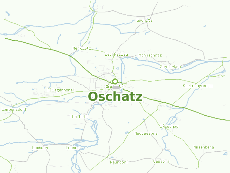 Karte von Oschatz