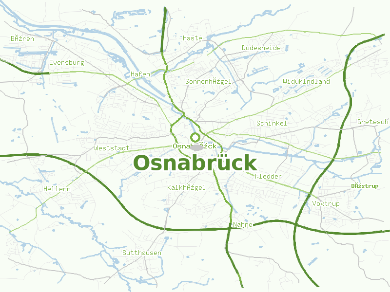 Karte von Osnabrück
