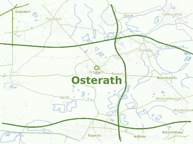 Karte von Osterath