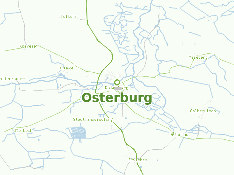 Karte von Osterburg