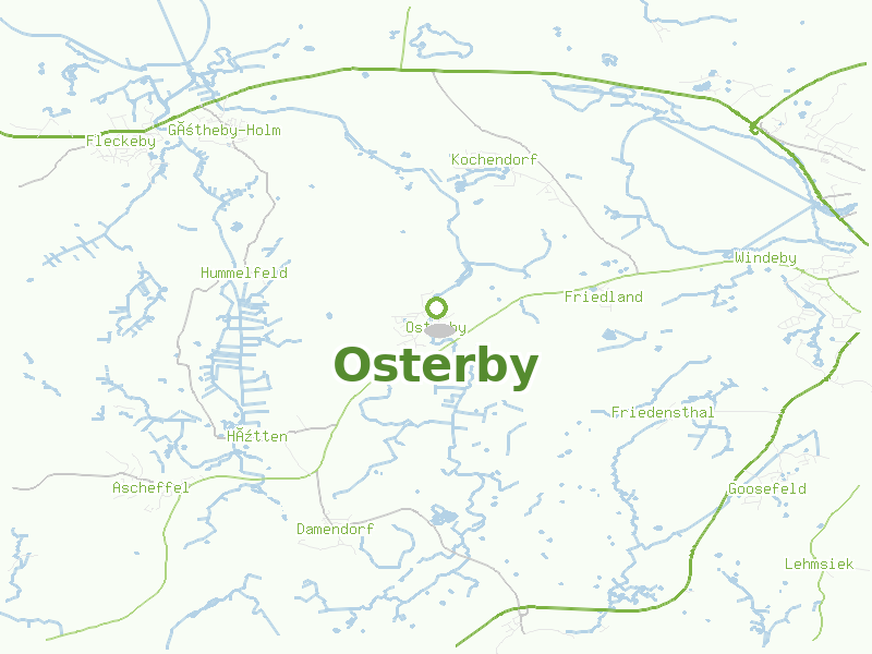 Karte von Osterby