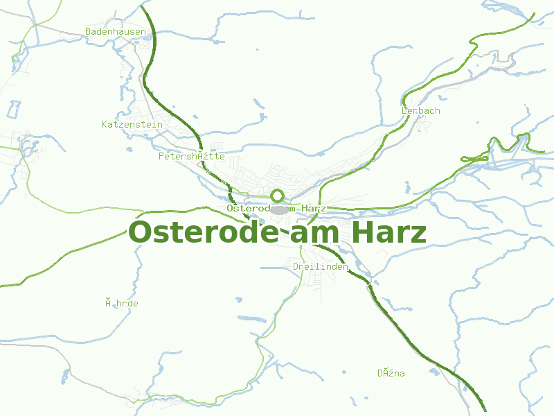 Karte von Osterode am Harz
