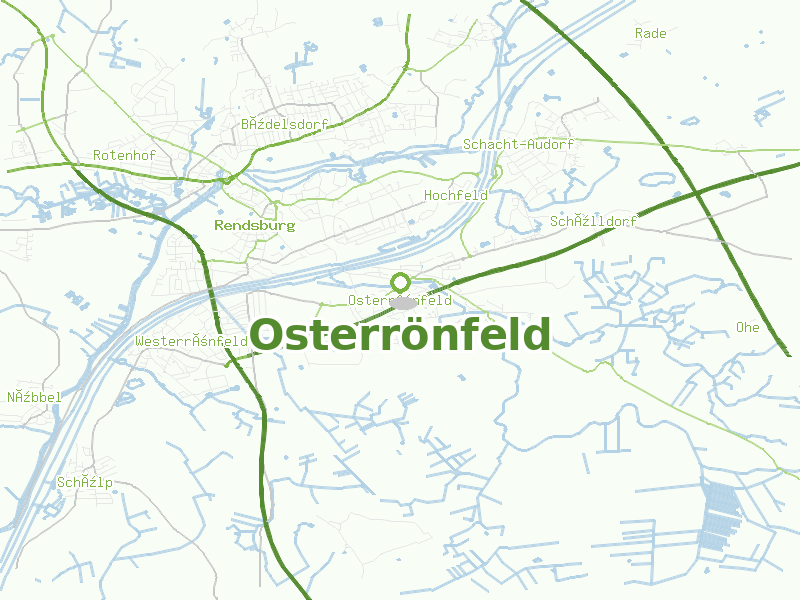 Karte von Osterrönfeld