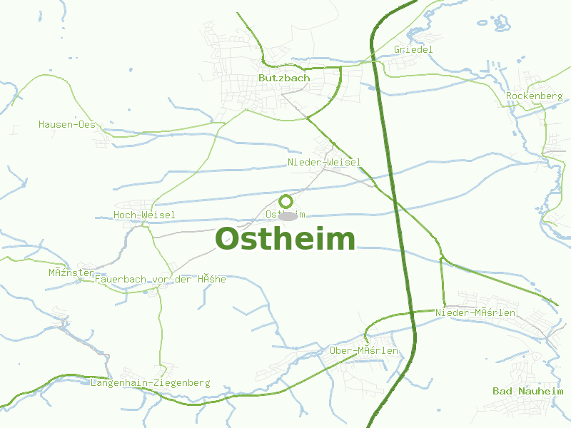 Karte von Ostheim