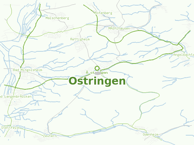 Karte von Ostringen