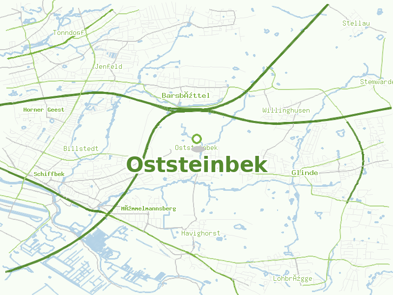 Karte von Oststeinbek