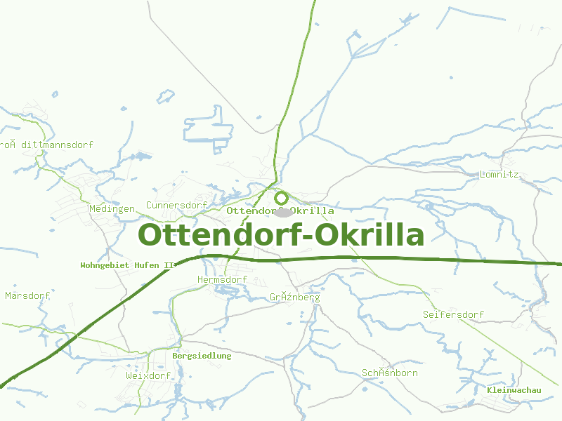 Karte von Ottendorf-Okrilla