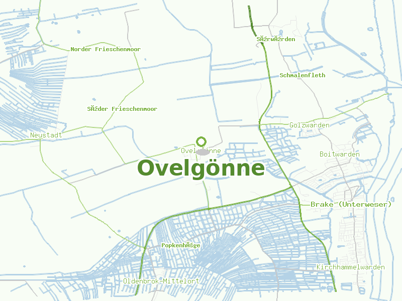 Karte von Ovelgönne