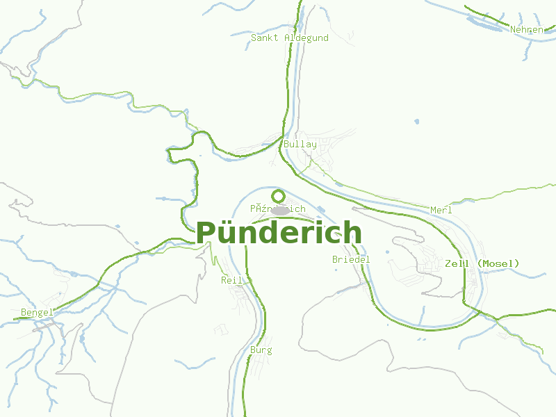 Karte von Pünderich