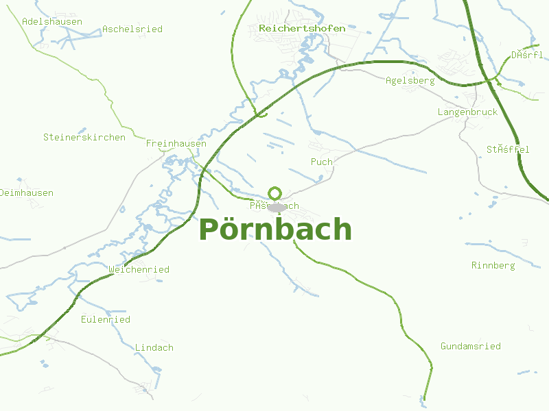 Karte von Pörnbach