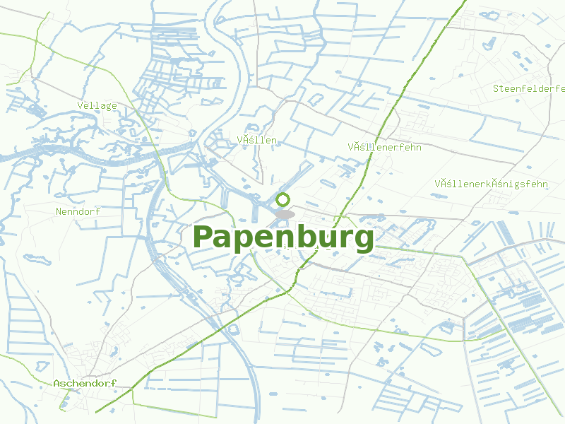Karte von Papenburg