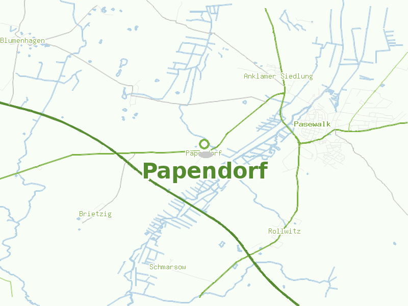 Karte von Papendorf