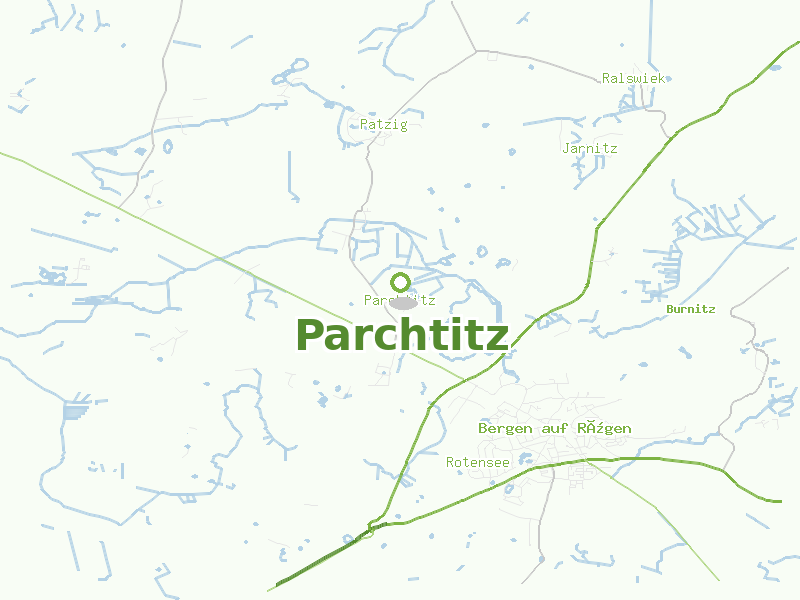 Karte von Parchtitz