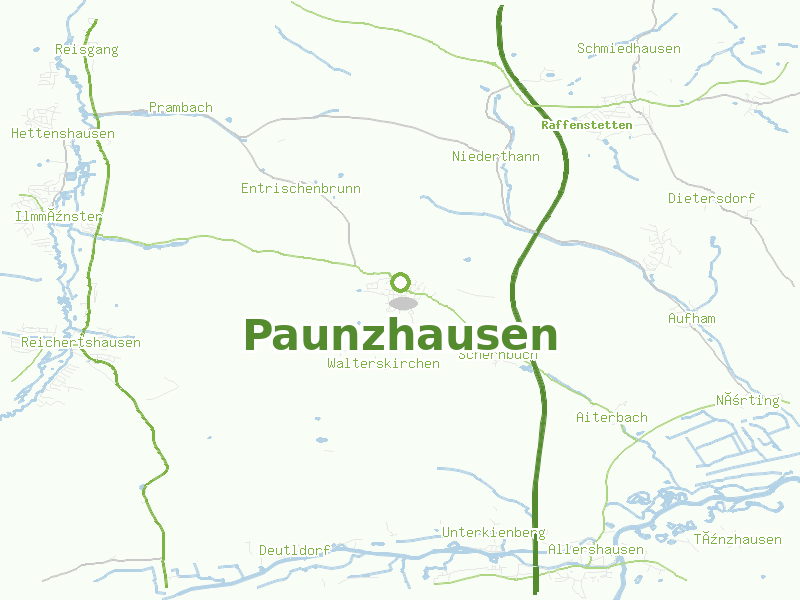 Karte von Paunzhausen