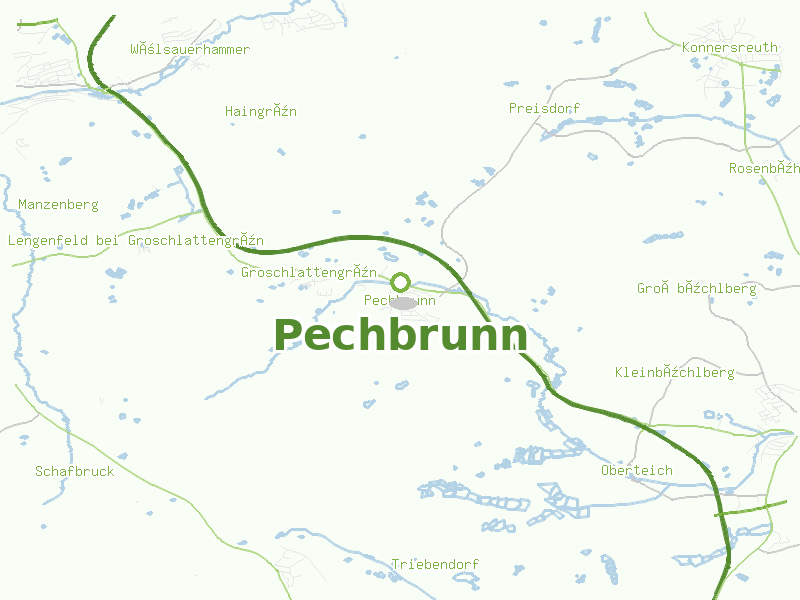Karte von Pechbrunn