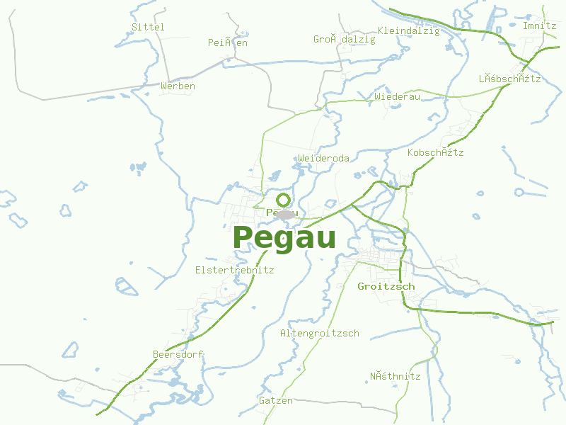 Karte von Pegau