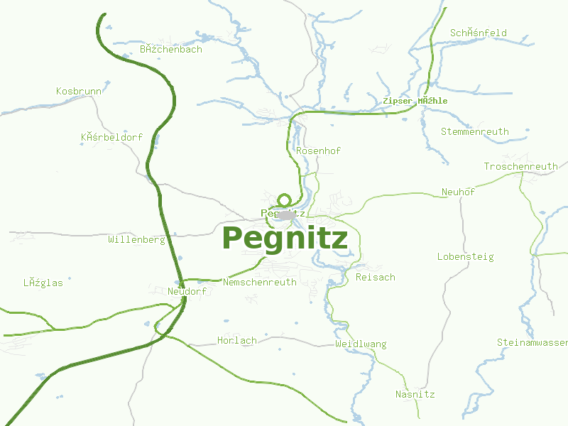 Karte von Pegnitz