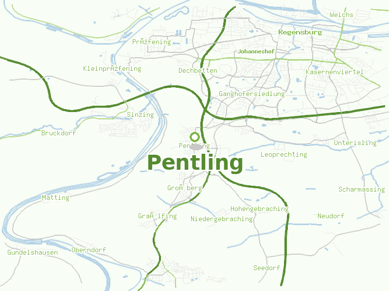 Karte von Pentling