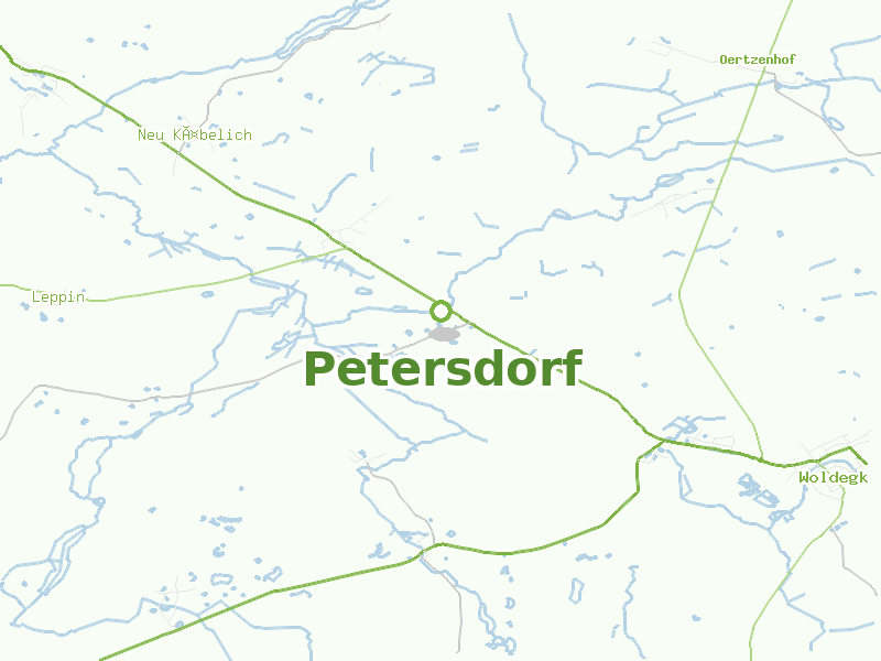 Karte von Petersdorf