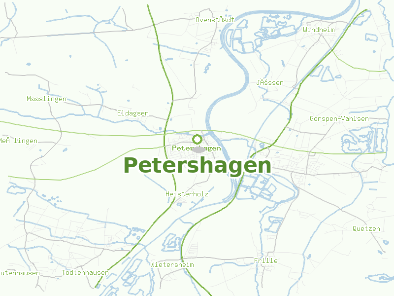 Karte von Petershagen