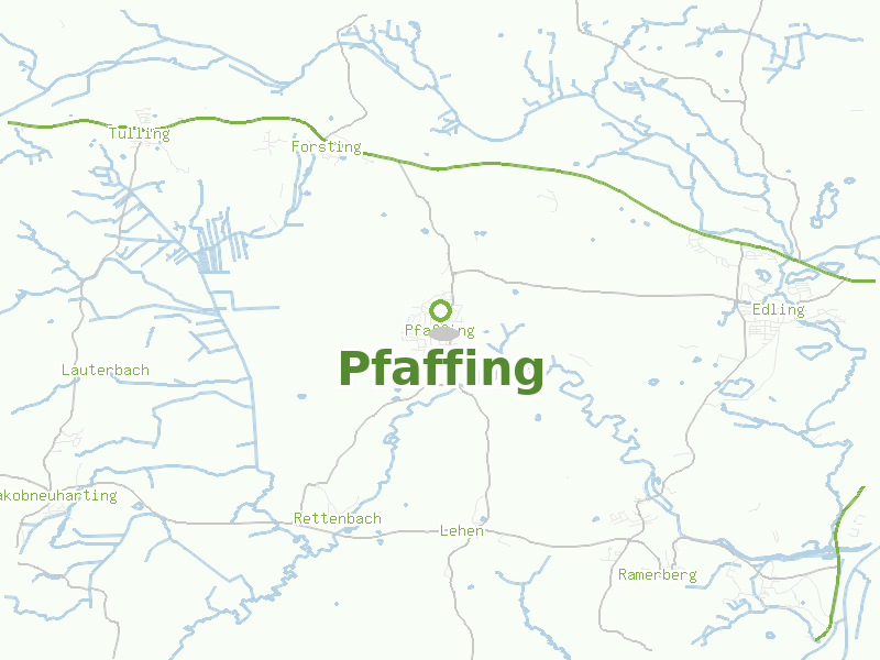 Karte von Pfaffing