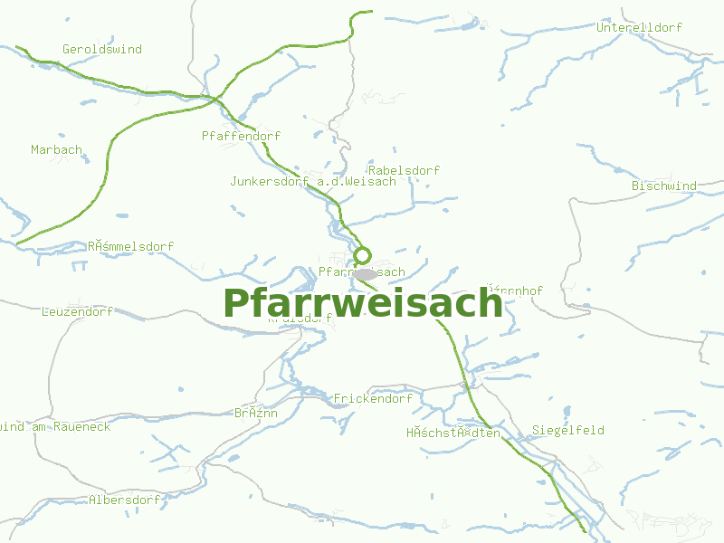 Karte von Pfarrweisach