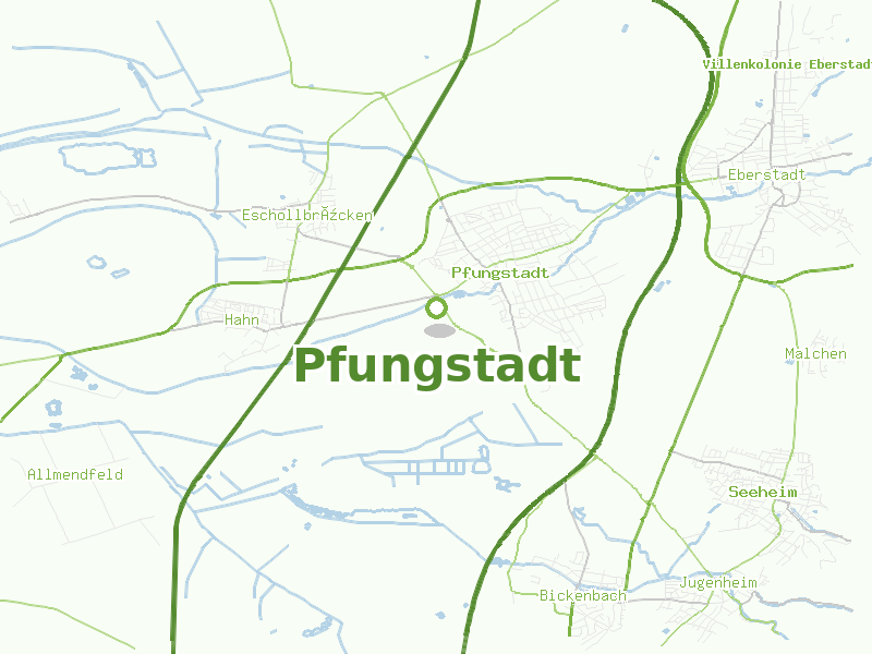Karte von Pfungstadt