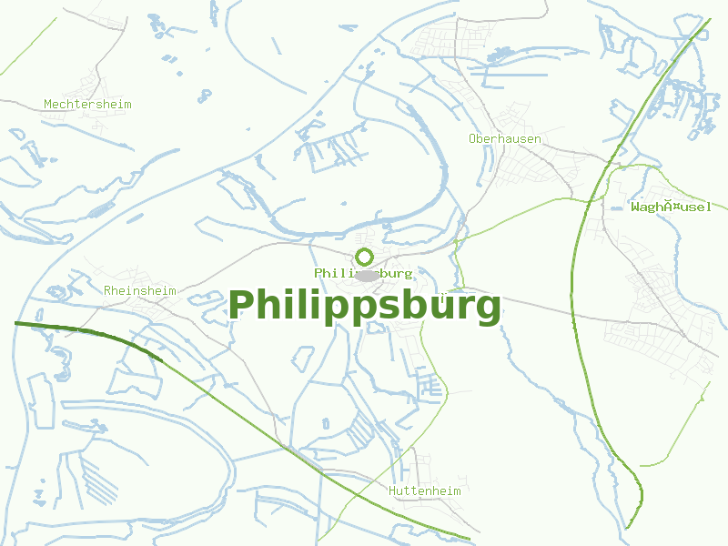 Karte von Philippsburg