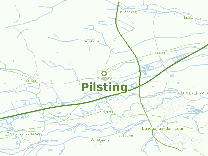 Karte von Pilsting
