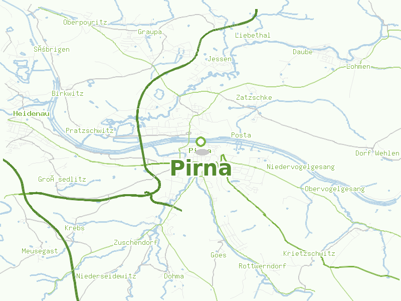 Karte von Pirna