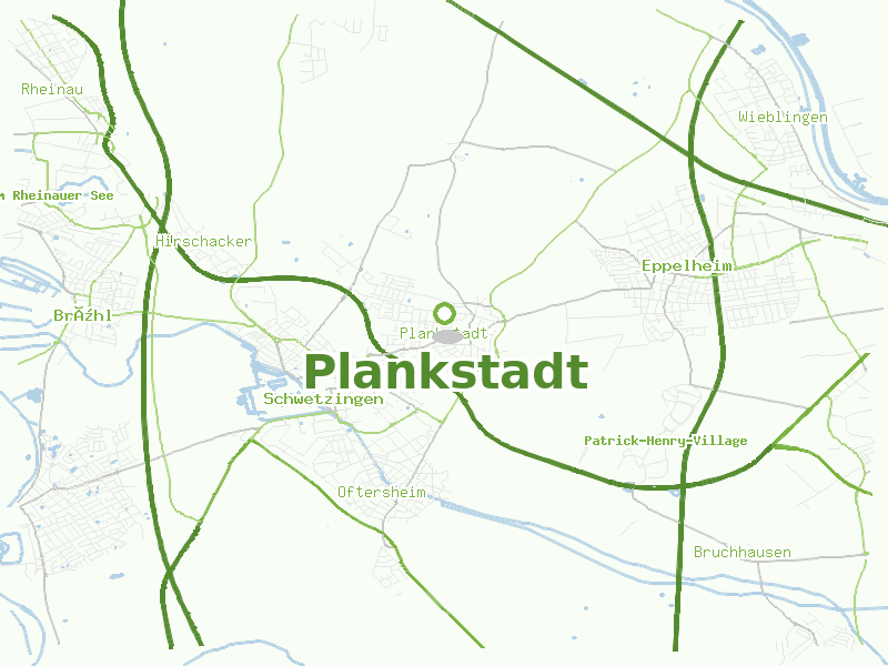 Karte von Plankstadt
