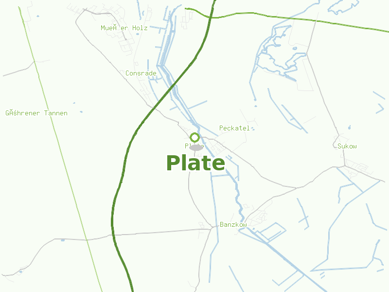 Karte von Plate