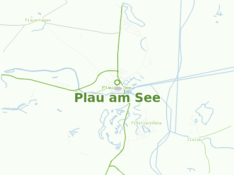 Karte von Plau am See