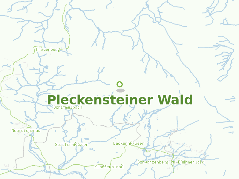 Karte von Pleckensteiner Wald