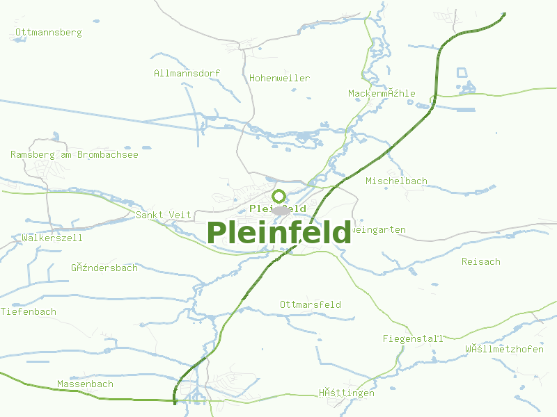 Karte von Pleinfeld