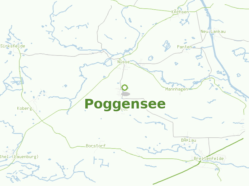 Karte von Poggensee