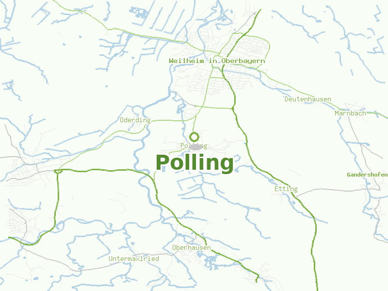 Karte von Polling