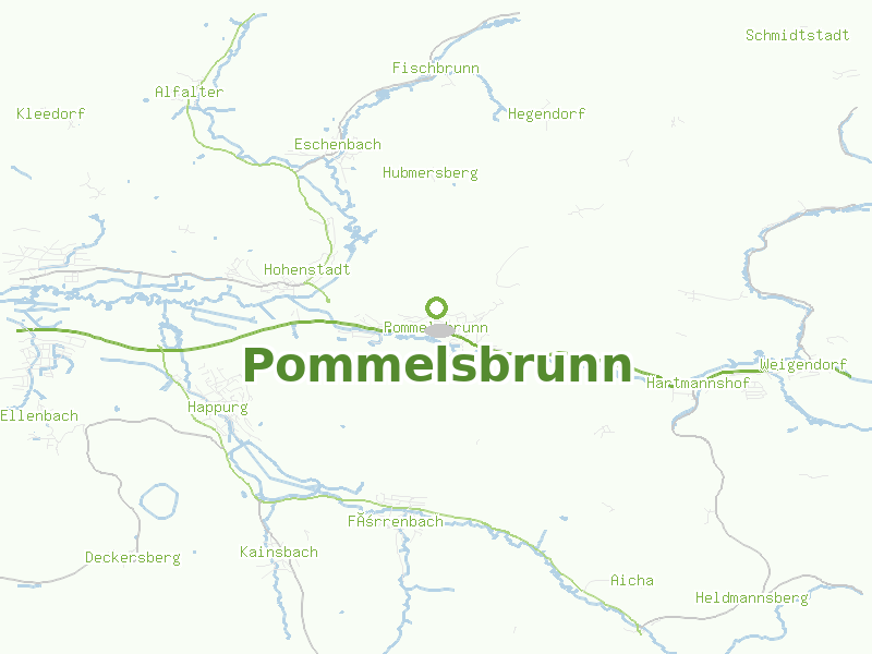Karte von Pommelsbrunn