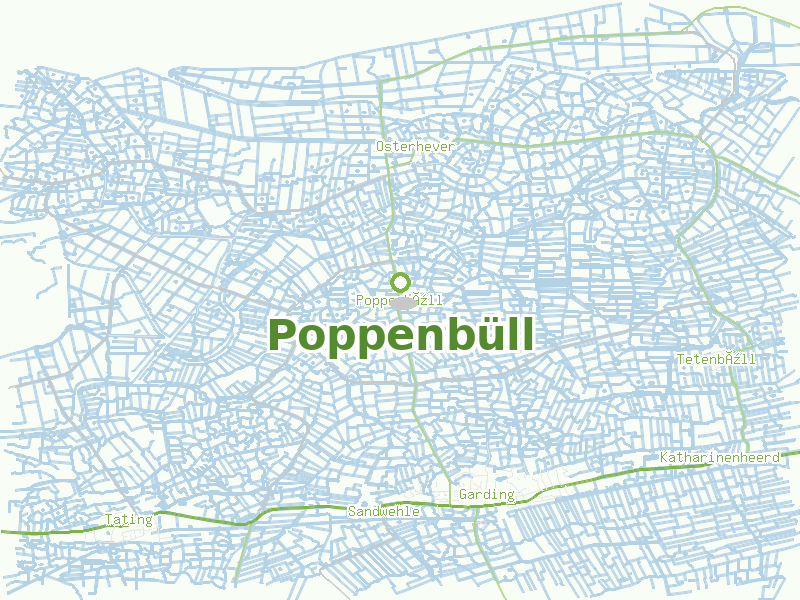 Karte von Poppenbüll