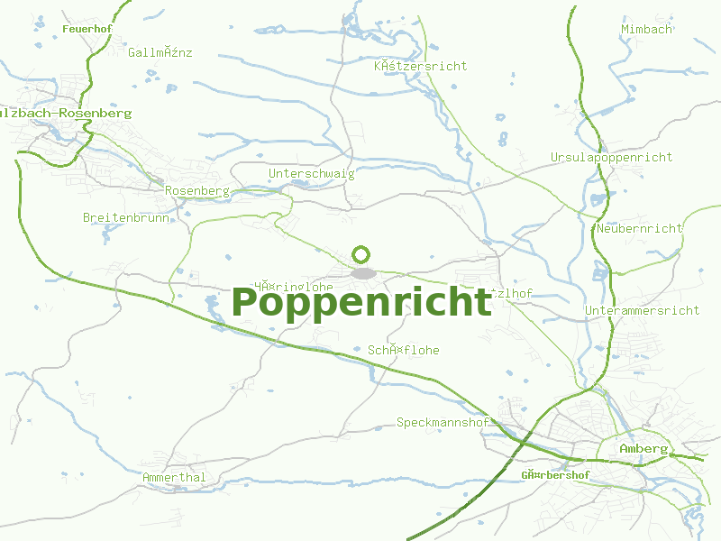 Karte von Poppenricht