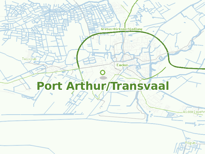 Karte von Port Arthur/Transvaal