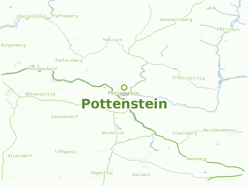 Karte von Pottenstein